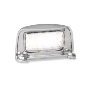 LED Autolamps Licence Number Plate Light Chrome Bracket 4 LED Lamp Single Bulk