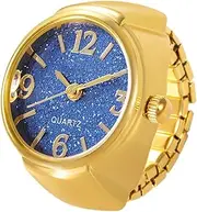 [Yhsioaklo] Women Finger Watch - Analog Small Ring Finger Men Watches | Analog Watch Ring | Novelty Watches with Accurate Time Display for Holiday Graduation GIF Anniversàry