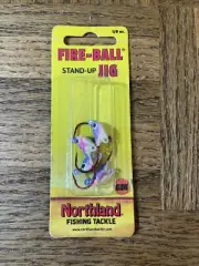 Northland Tackle Fire Ball Stand Up Jig Hook 1/8 - Glow Rainbow fbs3-4-135 D73