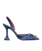 Pointed high-heeled sandals 38 Blue