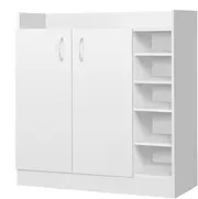 ALFORDSON Shoe Cabinet Shoes Storage Rack 21 Pairs Adjustable Cabinets Organiser Drawer Shelf with 9 Shelves and Anti-tip Kit, Wooden Home Furniture for Living Room, Entryway, Hallway, (Salus White)