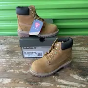Timberland 6in Premium Boot Wheat Boots Classic 12.5 Youth New In Box Primaloft