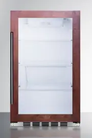 Summit SPR489OSCSS 19"W Shallow Depth Indoor / Outdoor Beverage - Panel Ready