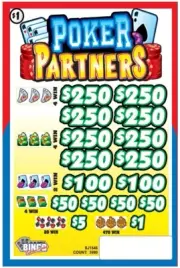 NEW pull tickets POKER PARTNERS - Instant Tabs