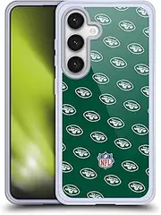 Head Case Designs Officially Licensed NFL Patterns New York Jets Artwork Soft Gel Case Compatible with Samsung Galaxy S24 5G
