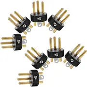 Milisten 8pcs XLR Male Connector Plugs for Microphone Audio Pin XLR Connectors for Ktv and Sound Systems Durable Metal Construction Easy Installation Reliable Performance