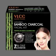 VLCC Bamboo charcoal Facial Kit for Purified, balanced and Glowing skin