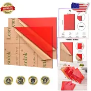 Durable 2-Pack Red Acrylic Sheets 1/8 Inch Thick for Art and Display Projects
