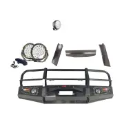 4X4FORCE Premium Armor 3 Loop Bumper Bullbar Lights for Toyota Landcruiser 80