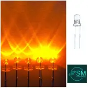 3mm 100pcs Yellow LED Flicker Flame Diodes DIY Candle Light Emitting Diodes
