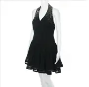 Ted Baker Dress US 0 UK2 NWT Black Halter Sexy Chic Party Dress