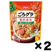 Nissin GoroGra Plenty 4Fruits Mix Granola 2Pack Set 320g Made in Japan