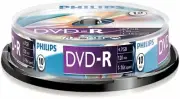 PHILIPS - 16x Speed DVD-R Blank DVDs - Spindle 10 Pack