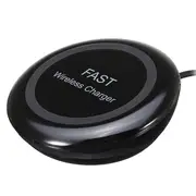Qi Wireless Fast Charger With LED Indicator For iPhone X 8Plus Samsung S7 S8 Note 8 BLACK COLOR