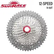Sunrace MZ90 12 Speed 11-50T MTB Cassette Silver Wide Ratio (Shimano HG type)