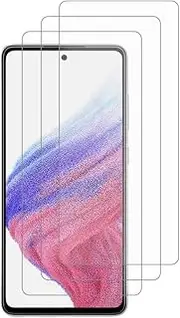 [BUCKKO] Screen Protector for Samsung Galaxy A73 5G 6.7 Inches, Shatter Resistance, Tempered Glass Film, Fingerprint ID Compatible, HD Clear, 3-Pack