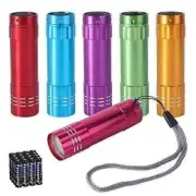 Mini LED Flashlight COB Flashlights Car Home 100 Lumen with batteries 6Pcs Gift