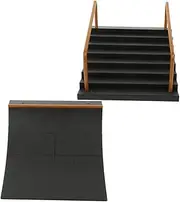 Homoyoyo 2pcs Mini Finger Skateboard Ramps - Plastic Accessories for - Perfect for Teck Deck Skatepark Play and Tricks