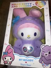 Hello Kitty and Friends + Care Bears Plush 10” My Melody as Share Bear