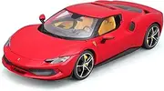 Die-cast 1:18 for Ferrari 296 GTB Simulation Alloy Car Model Static Die-cast Miniature Vehicle Model Collection Present Miniature Vehicle(Red)