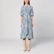 [ETRO] Flared midi dress with multi-coloured print 40 IT Multicolor