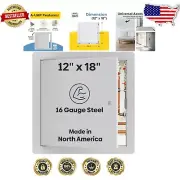 Premium 12" x 18" Metal Access Panel - Cold Rolled Steel with Screwdriver Latch