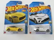 HOTWHEELS NISSAN Z PROTO and ASTON MARTIN V12 SPEEDSTER Bundle