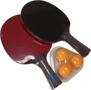 Professional Table Tennis Bat Set Including 2 Table Tennis Racquets, 3 Ping Pong