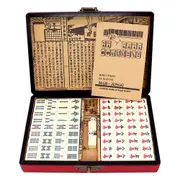 Chinese Numbered Mahjong Set 144 Tiles Mah-jong Set
