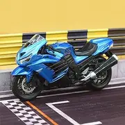 Collection Motorcycle Alloy Model Childrens Gifts 1/18 for Kawasaki Ninja ZX14R(with Foam Box)