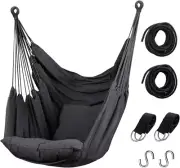Hammock Chair Hanging Rope Swing For Outdoor Back Garden Durable