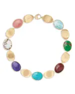 Marco Bicego 18K Yellow Gold Lunaria Multi-Stone Collar Necklace, 17.75