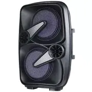 Supersonic IQ-7265DJBT 2 X 6.5" PA Speaker +TWS-Bluetooth+USB/SD/FM/AUX/LED+Mic