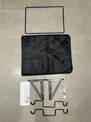 TAG Hardware Tilt-Out Hamper w/ Removable Black Nylon Bag 18" Wide -New Open Box