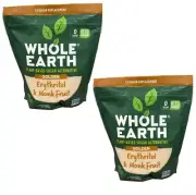 2 Packs Whole Earth Plant-Based Sugar Alternative Erythritol Monk Fruit, 2 LB