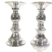 Set of 2 Traditional Candle Holders Candle Base Home Decor
