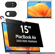 Makinda Magnetic Privacy Filter for MacBook Air 15 inch (2023-2025, M2/M3/M4 A2941 A3114), Detachable Screen Protector Anti-Spy Screen Protector, Light Filter, Screen Filter Mac Air 15 Inch