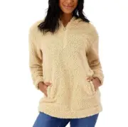 Koolaburra by UGG Brushed Back Sherpa Hoodie Pullover Irish Cream