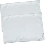 ABOOFAN 1Pair Cooling Zipper Pillowcases for Comfortable Sleep of Breathable Polyester Pillow Covers Grey Easy to Clean for Bedroom Decor