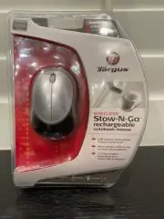 NEW SEALED--Targus AMW07US Stow-N-Go Rechargeable Wireless USB Optical Mouse
