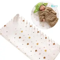 在飛比找蝦皮購物優惠-瑪麗嬰兒貼身搖籃床單新生兒換尿布墊套印花透氣嬰兒床床單搖籃床