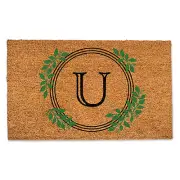 Creative Products Laurel Monogram Circle - U 30 x 20 Door Mat