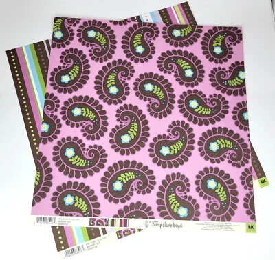 4 EK Success Stacy Claire Boyd WIGGIN' OUT 12x12 Double-Sided Scrapbook Papers