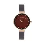 Obaku Anemone - Walnut Ladies Watch in Rose
