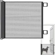 Child Safety Gate for Doorways - Heavy Duty Mesh Isolation Net for Pets | Multi-Functional Safety Gate for Wide Openings, Tool- Installation Dog Gate for Homes, Gardens and Apartments
