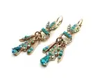 Mariana Earrings Ocean & Light Blue Swarovski Crystals On A clear Day Inspira...
