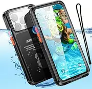 AICase Waterproof Phone Bag with Button Closure for iPhone 6.7"-12 Pro Max/13, 14, 15 Pro Max/14 Plus/15 Plus, Underwater Touch Screen Protective Case for Beach, Swimming, Water Park