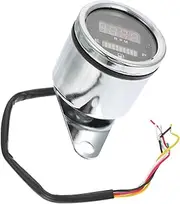 iplusmile 12v Motorbike Tachometer Digital Speedometer Motorcycle Gauge Led Display Weatherproof High Performance