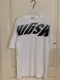 在飛比找Yahoo!奇摩拍賣優惠-全新 MSGM logo-print cotton T-sh