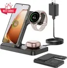 3in1 Foldable Wireless Charger Samsung Galaxy S24 S23 S22 Z Flip Fold Watch Buds